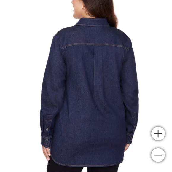 Buffalo Stretch Denim Shirt Blue - Picture 5 of 16